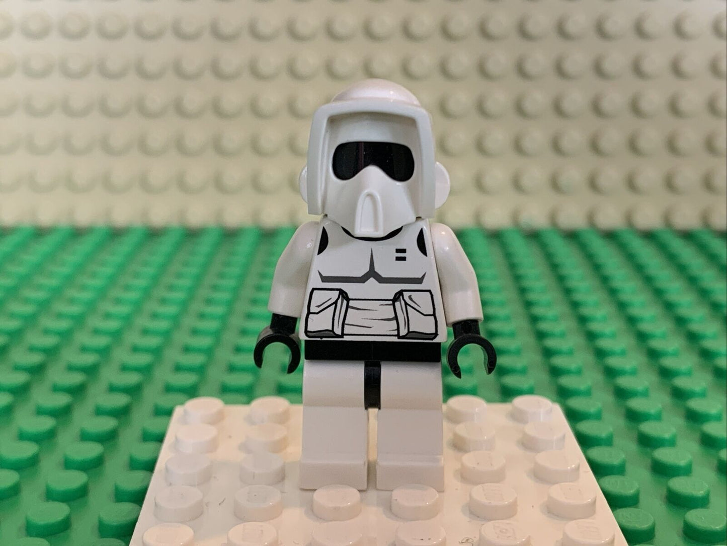 LEGO Scout Trooper Minifigure sw0005a 7956 8038 Star Wars Black Head