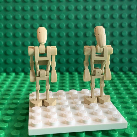 BATTLE DROID Original LEGO 1999 STAR WARS Minifig SW0001b Lot of 2