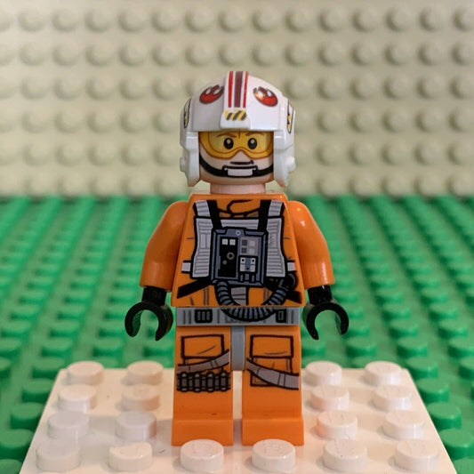 LEGO Star Wars Luke Skywalker Minifigure Pilot Printed Legs Visor Up Down sw0991