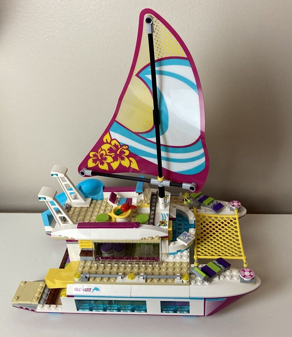 LEGO FRIENDS: Sunshine Catamaran (41317) Pre Owned 98% Complete