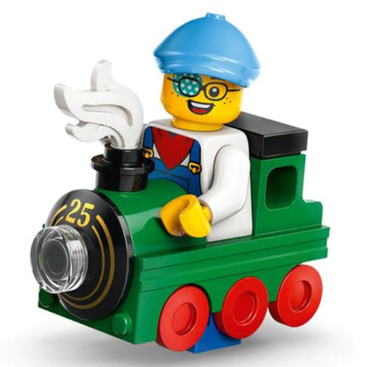 Lego Series 25 Kid in Locomotive